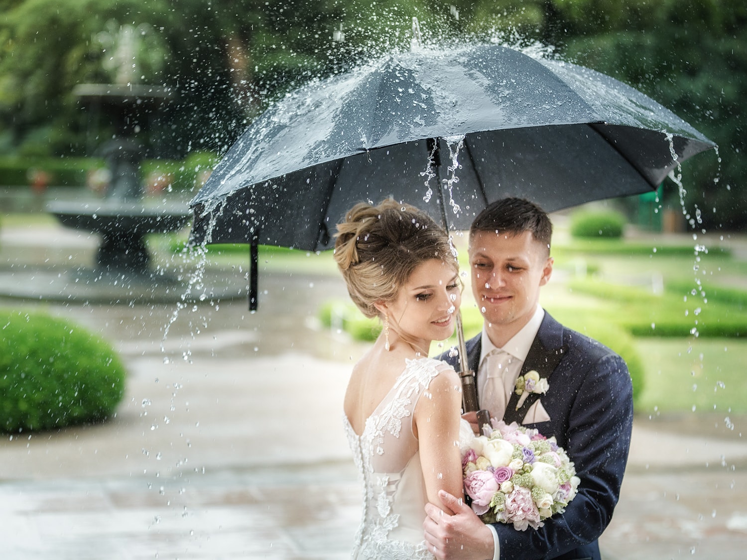 Невеста под дождем